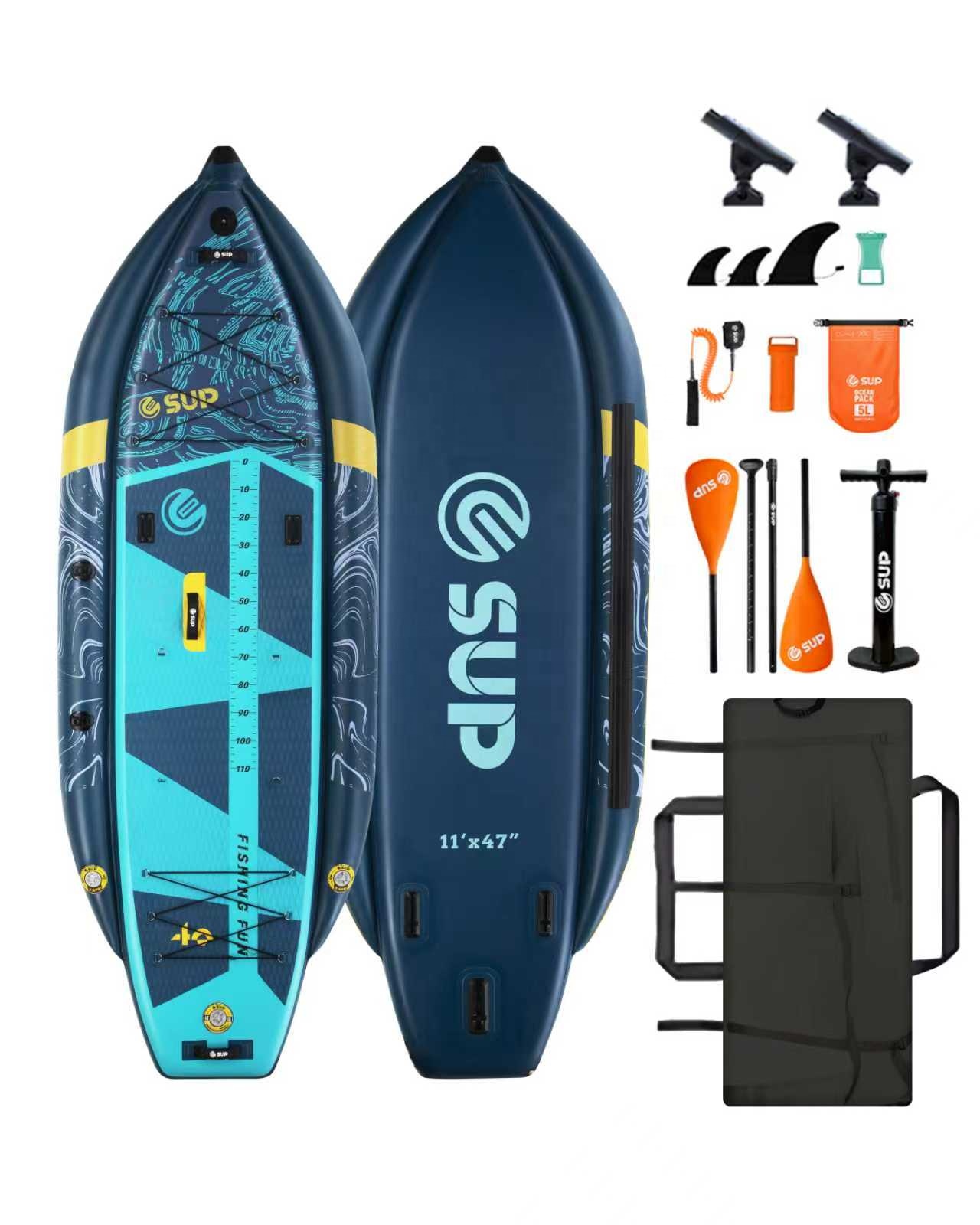 Inflatable Fishing Kayak with  - Fishing Kayak Rod Holder review and price