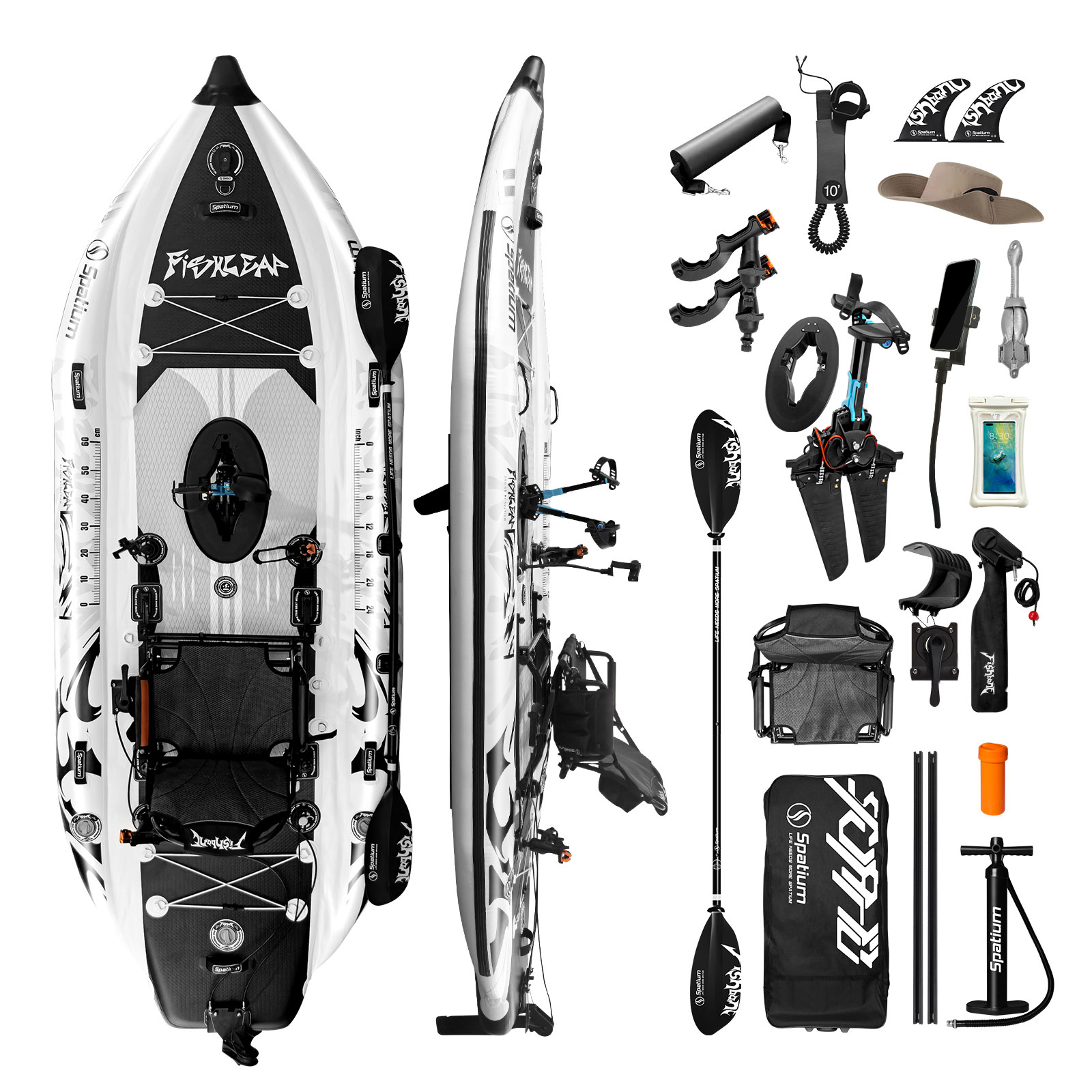 Spatium 11.5ft Flipper Pedal D - Fishing Kayak Seat review and price