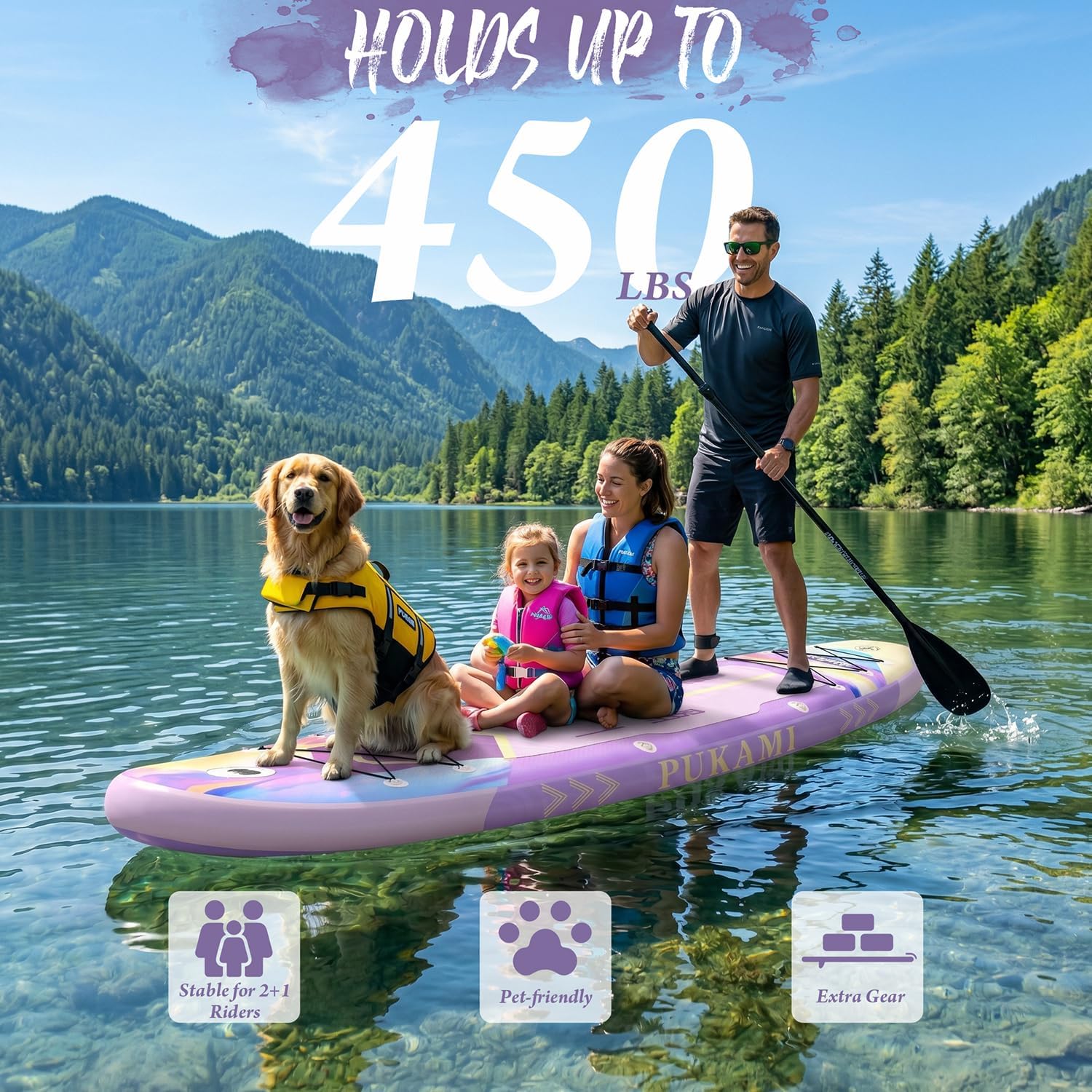 Extra Wide Inflatable Stand Up - Fishing Kayak Paddle review and price